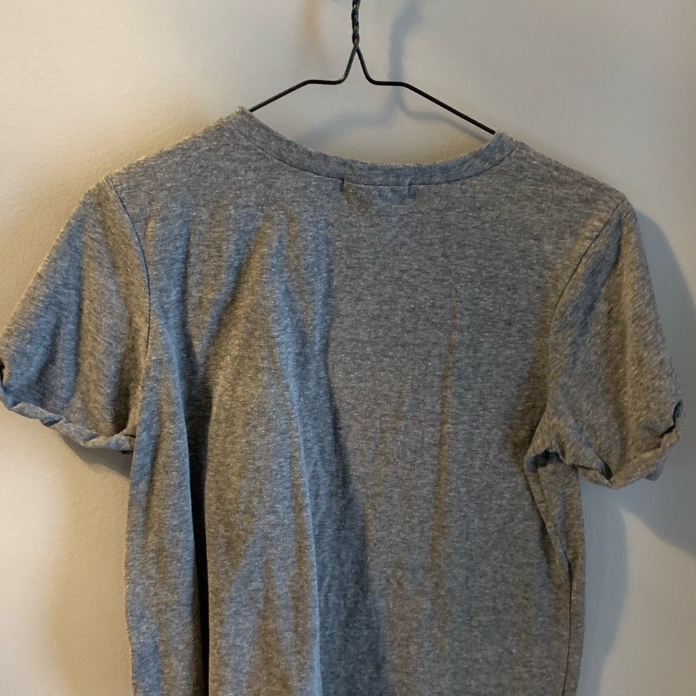 Grey flowy tee